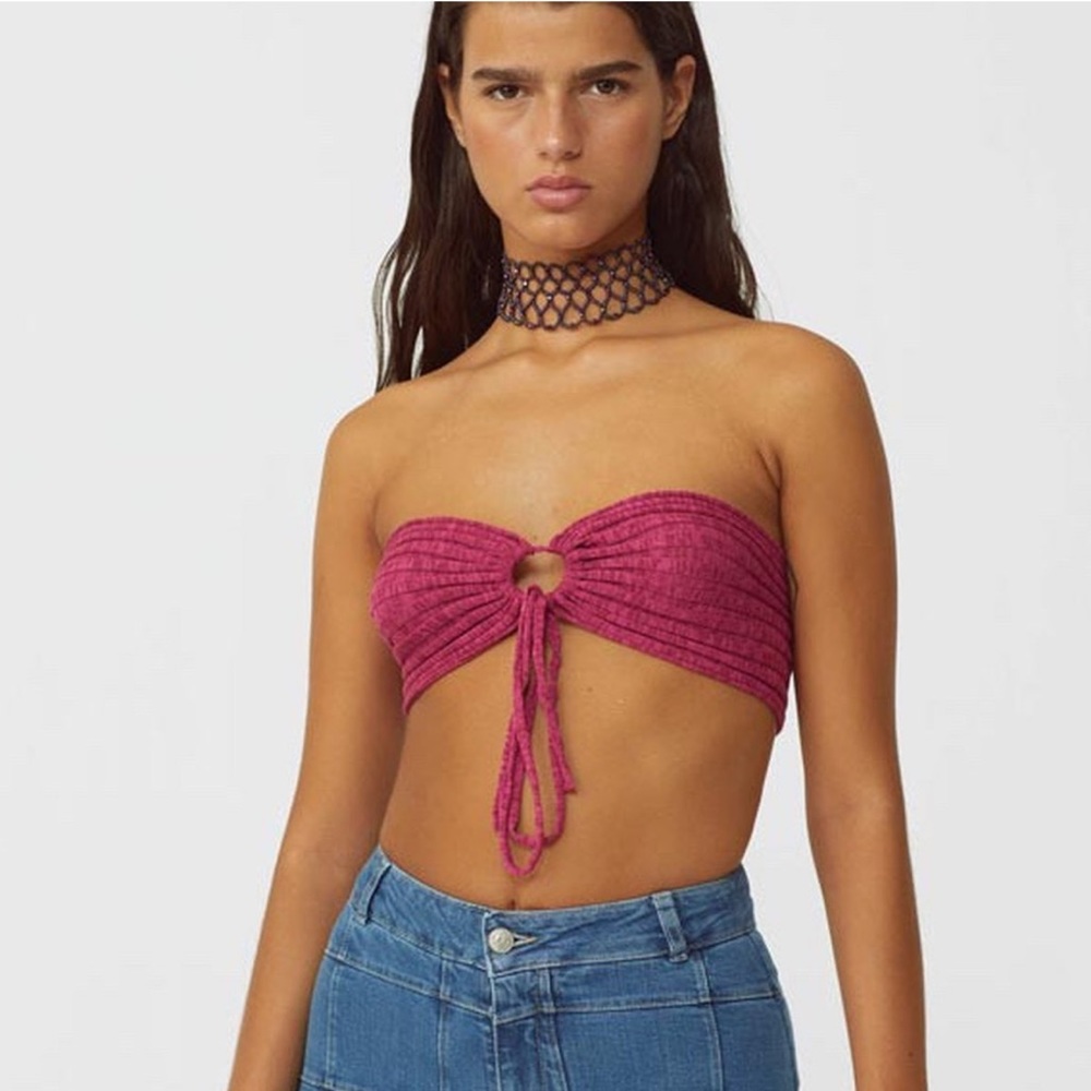 Paloma Wool Agua Top in Dark Fuschia